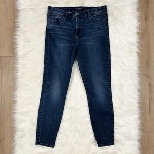 Lucky Brand Ava Legging Skinny Jeans Dark Indigo Wash Womens Size 12 31 7WD10725